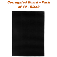 A4 Corrugated Board - Black - Pack of 10's